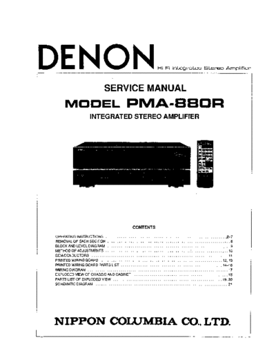 DENON  2 PMA-880  DENON Integrated Stereo Amplifier Integrated Stereo Amplifier Denon - PMA-880R  2 PMA-880.PDF