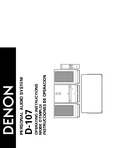 DENON  D-107  DENON Personal Audio System Personal Audio System Denon - D-107  D-107.pdf