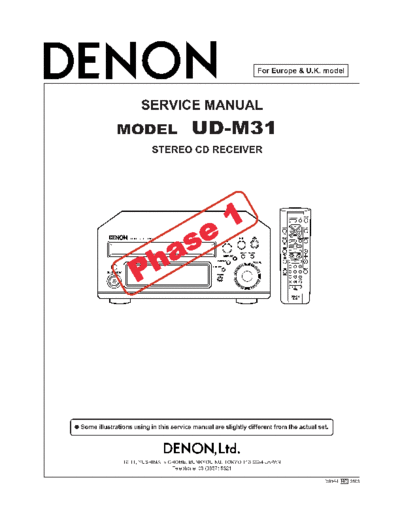 DENON  2 UD-M31  DENON Stereo CD Receiver Stereo CD Receiver Denon - UD-M31  2 UD-M31.PDF