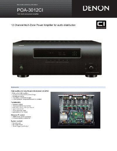DENON  POA-3012CI  DENON Stereo Power Amplifier Stereo Power Amplifier Denon - POA-3012CI  POA-3012CI.pdf