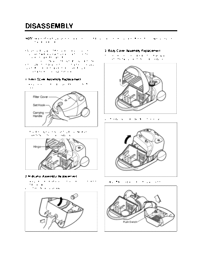 LG DISASSEMBLY  LG Vacuum Cleaner V-3300T DISASSEMBLY.pdf