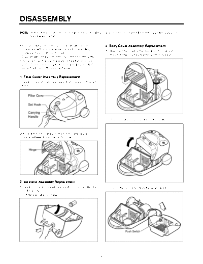LG DISASSEMBLY II  LG Vacuum Cleaner V-3310D DISASSEMBLY II.pdf