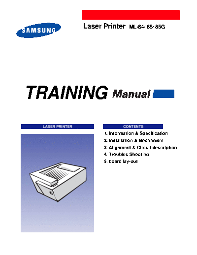 Samsung ML 85sm  Samsung Printer ML85 ML 85sm.rar