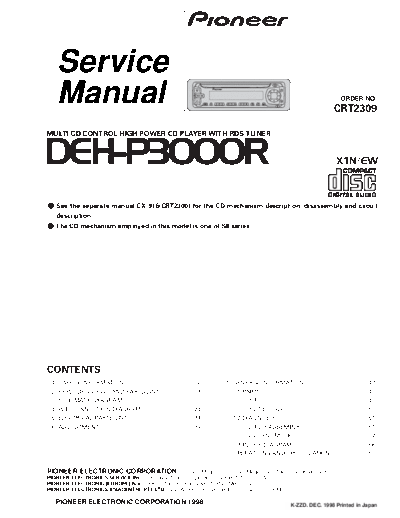 Pioneer DEH-P3000R  Pioneer DEH DEH-P3000R Pioneer_DEH-P3000R.pdf
