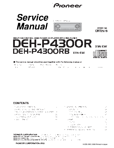 Pioneer DEH-P4300  Pioneer DEH DEH-P4300 Pioneer_DEH-P4300.pdf