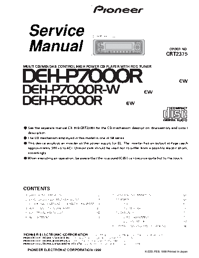 Pioneer DEH-P6000R,P7000R  Pioneer DEH DEH-P6000R & P7000R Pioneer_DEH-P6000R,P7000R.pdf