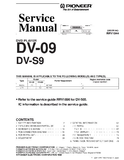 Pioneer DV-09  Pioneer DV DV-09 DV-09.PDF