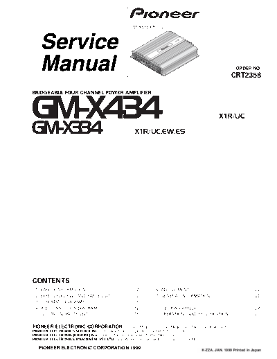 Pioneer GM-X434 X334 (CRT2358)  Pioneer GM GM-X434 & X334 Pioneer_GM-X434_X334 (CRT2358).pdf