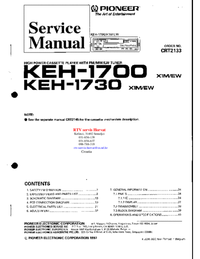Pioneer KEH-1700,1730  Pioneer KEH KEH-1700 & 1730 Pioneer_KEH-1700,1730.pdf