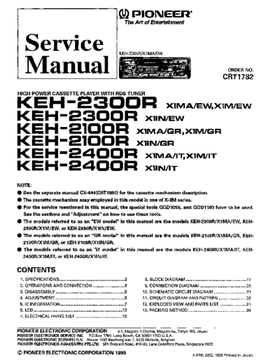 Pioneer KEH-2100,2300,2400  Pioneer KEH KEH-2100 & 2300 & 2400 Pioneer_KEH-2100,2300,2400.pdf