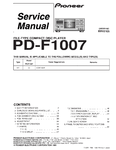 Pioneer PD-F1007 (RRV2105)  Pioneer PD PD-F1005 & PD-F905 PD-F1007 (RRV2105).pdf