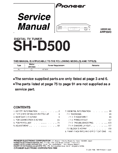 Pioneer SH-D500  Pioneer SH SH-D500 SH-D500.pdf
