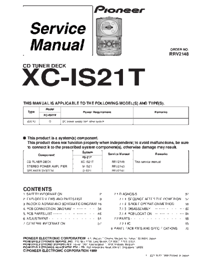 Pioneer XC-IS21T.2  Pioneer XC XC-IS21T XC-IS21T.2.pdf
