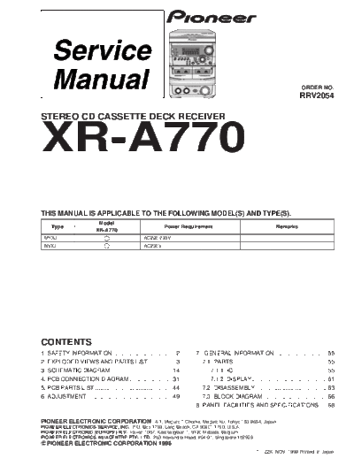 Pioneer XR-A770  Pioneer XR XR-A770 XR-A770.pdf