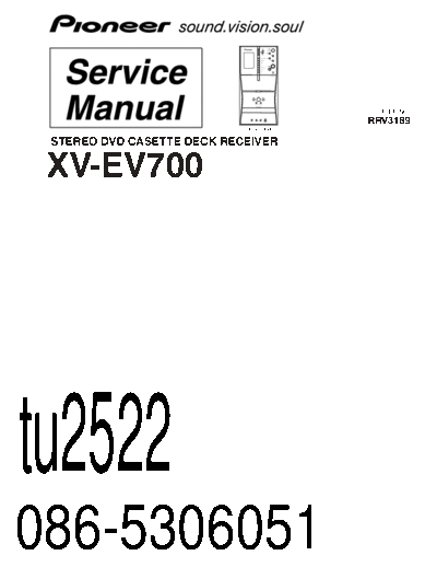 Pioneer XV-EV700 tu2522  Pioneer XV XV-EV700 Pioneer_XV-EV700_tu2522.pdf
