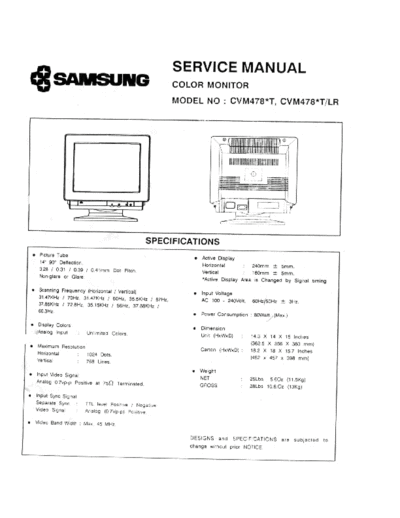 Samsung monitor   cvm478  Samsung Monitor Monitor CVM478 monitor_samsung_cvm478.rar