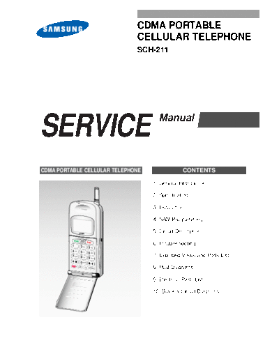 Samsung SCH-211 service manual  Samsung GSM Samsung SCH-211 service manual.pdf
