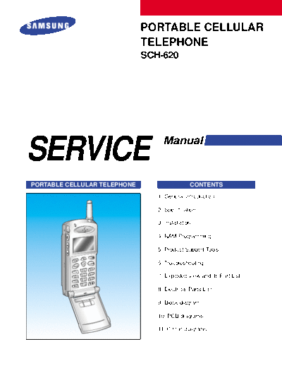 Samsung SCH-620 service manual  Samsung GSM Samsung SCH-620 service manual.pdf
