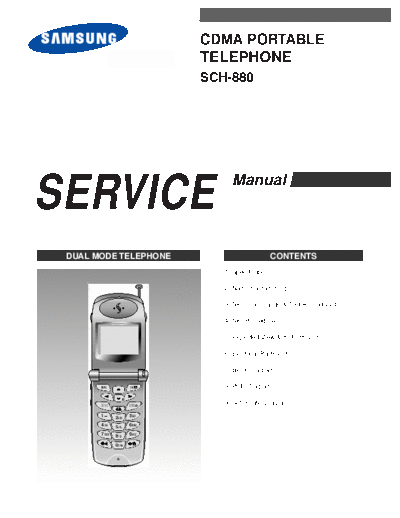 Samsung SCH-880 service manual  Samsung GSM Samsung SCH-880 service manual.pdf
