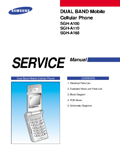 Samsung SGH-A110 service manual  Samsung GSM Samsung SGH-A110 service manual.pdf
