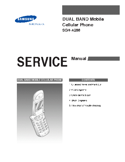 Samsung SGH-A288 service manual  Samsung GSM Samsung SGH-A288 service manual.pdf
