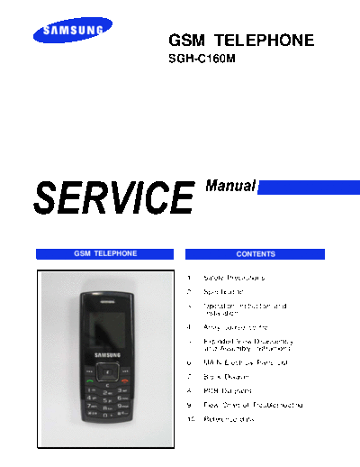 Samsung SGH-C160M service manual  Samsung GSM Samsung SGH-C160M service manual.pdf