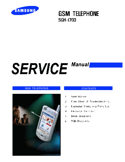 Samsung SGH-i700 service manual  Samsung GSM Samsung SGH-i700 service manual.pdf