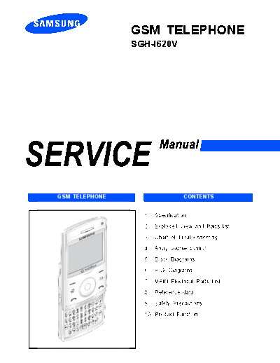 Samsung SGH-i620V service manual  Samsung GSM Samsung SGH-i620V service manual.pdf