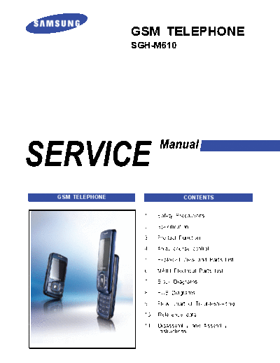 Samsung SGH-M610 service manual  Samsung GSM Samsung SGH-M610 service manual.pdf