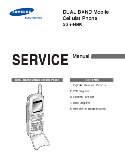 Samsung SGH-N600 service manual  Samsung GSM Samsung SGH-N600 service manual.pdf