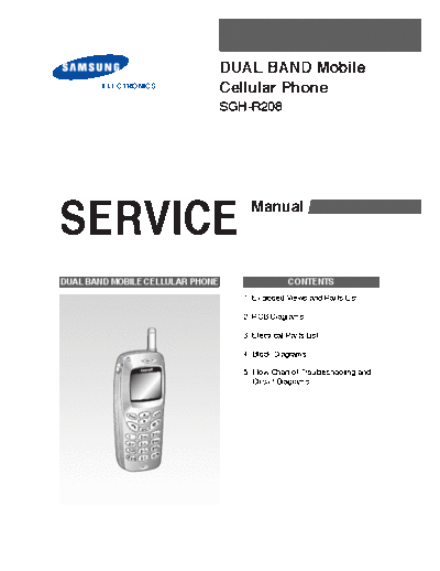 Samsung SGH-R208 service manual  Samsung GSM Samsung SGH-R208 service manual.pdf