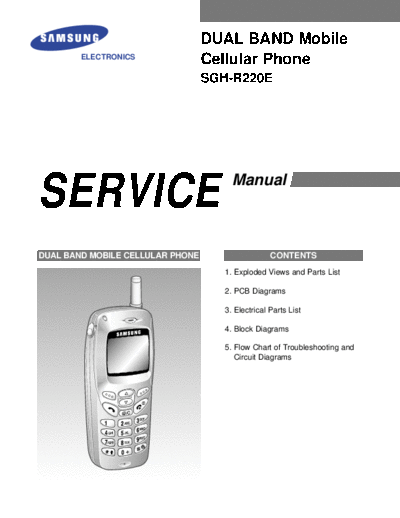 Samsung SGH-R220E service manual  Samsung GSM Samsung SGH-R220E service manual.pdf