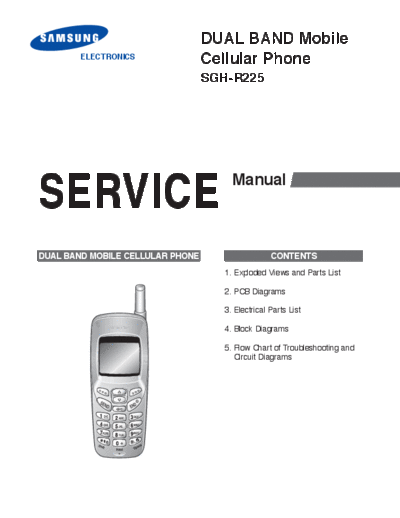 Samsung SGH-R225 service manual  Samsung GSM Samsung SGH-R225 service manual.pdf