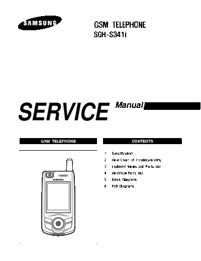 Samsung SGH-S341i service manual  Samsung GSM Samsung SGH-S341i service manual.pdf