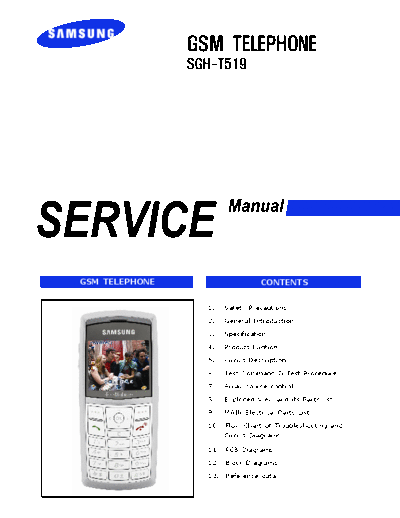 Samsung SGH-T519 service manual  Samsung GSM Samsung SGH-T519 service manual.pdf