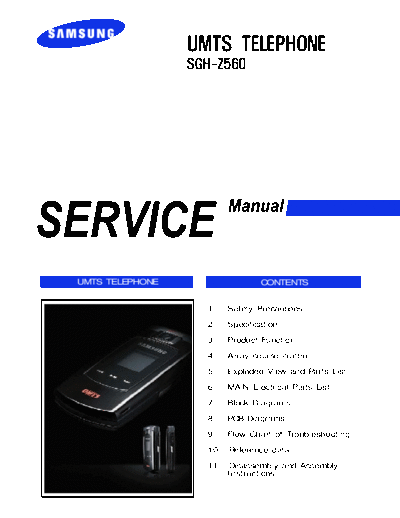 Samsung SGH-Z560 service manual  Samsung GSM Samsung SGH-Z560 service manual.pdf
