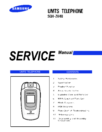 Samsung SGH-ZV40 service manual  Samsung GSM Samsung SGH-ZV40 service manual.pdf