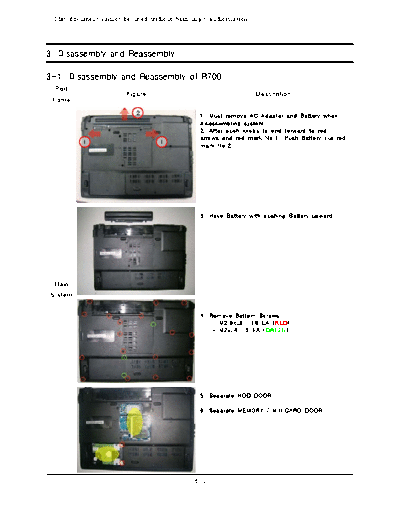 Samsung Disassembly  Samsung Laptop NP-R700      Samsung NP-R700 Disassembly.pdf