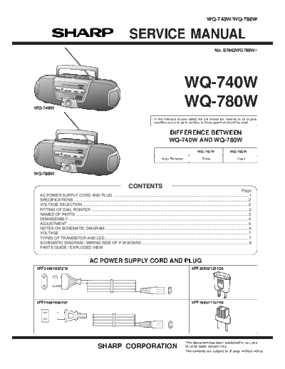 Sharp WQ-740 780  Sharp AUDIO WQ-740_780.pdf