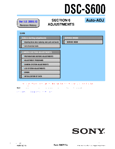 Sony DSC-S600  Sony Camera SONY_DSC-S600.rar