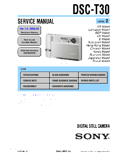 Sony DSC-T30  Sony Camera SONY_DSC-T30.rar