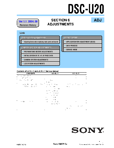 Sony DSC-U20  Sony Camera SONY_DSC-U20.rar