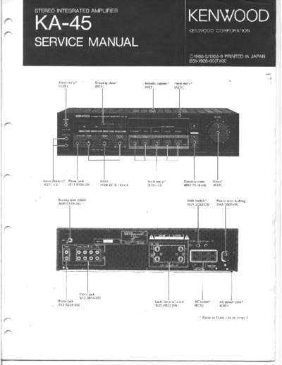Kenwood KA-45  Kenwood Stereo Integrated Amplifier Stereo Integrated Amplifier Kenwood KA-45 KENWOOD KA-45.pdf