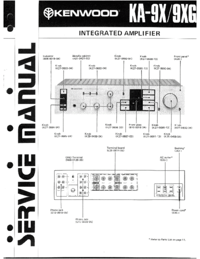 Kenwood KA-9X(XG)  Kenwood Stereo Integrated Amplifier Stereo Integrated Amplifier Kenwood KA-9X & 9XG Kenwood_KA-9X(XG).pdf