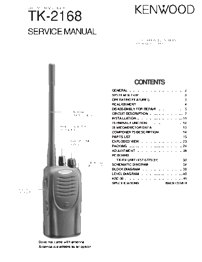 Kenwood B51-8654-00-TXT  Kenwood VHF FM Transceiver VHF FM Transceiver Kenwood TK-2168 B51-8654-00-TXT.pdf
