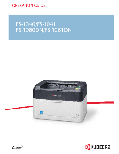 Kyocera FS-1040 FS-1041 FS 1060DN FS-1061DN Rev1  Kyocera Printer FS-1040-1060DN User FS-1040_FS-1041_FS_1060DN_FS-1061DN_Rev1.pdf