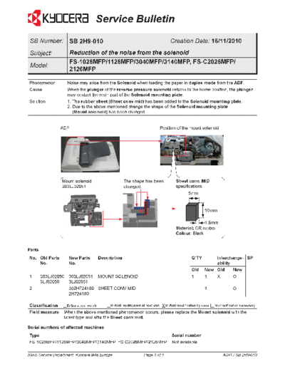 Kyocera 2H9-010  Kyocera Printer FS-3040-3140MFP SERVICEBULLETIN 2H9-010.pdf