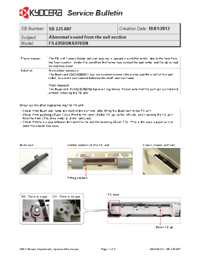 Kyocera 2J5-007  Kyocera Printer FS-6970 ServiceBulletins 2J5-007.pdf