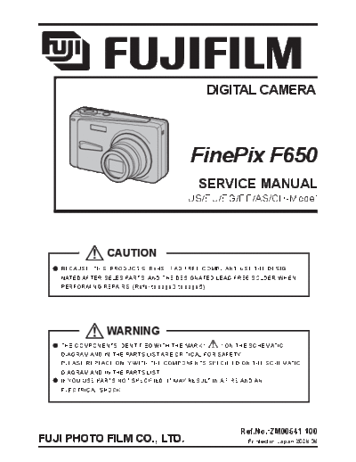 Fujifilm FinePix F650  Fujifilm Cameras FUJIFILM_FinePix_F650.rar