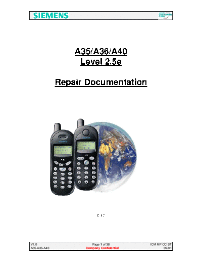 siemens A35, A36, A40  siemens Mobile Phone SIEMENS A35, A36, A40 SIEMENS A35, A36, A40.pdf